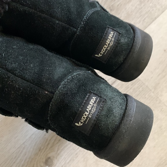 Koolaburra By Ugg Sulana Short Womens Insulated Winter Snow Boots Size 8 Black - Picture 5 of 11